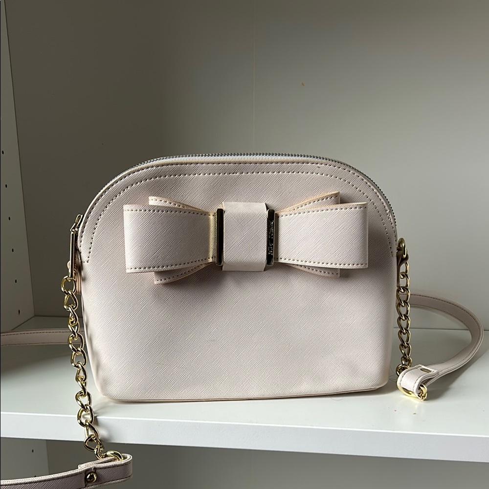 Betsey Johnson Cream Crossbody Bag
